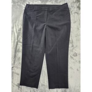 Fabulously Slimming by Chico's High Rise Ankle Pants Size 3 XL/16 Black Stretch